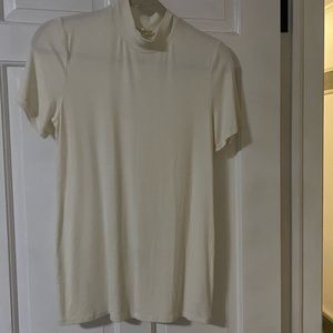 Anthropologie Pure + Good Cream Turtleneck Top size L